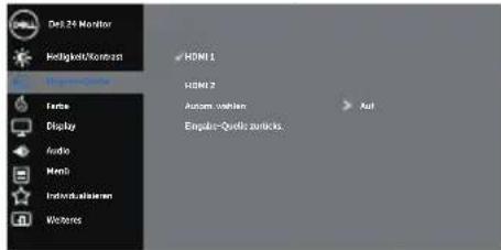DELL S2719H - Hauptmenü für HDMI-Eingang - 12