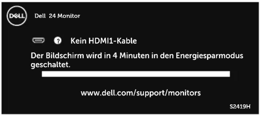 DELL S2719H - OSD-Warnmeldungen - 7
