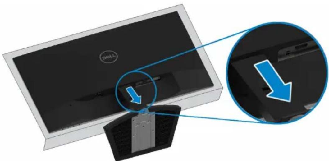 DELL SE2719H - Removing the stand - 4