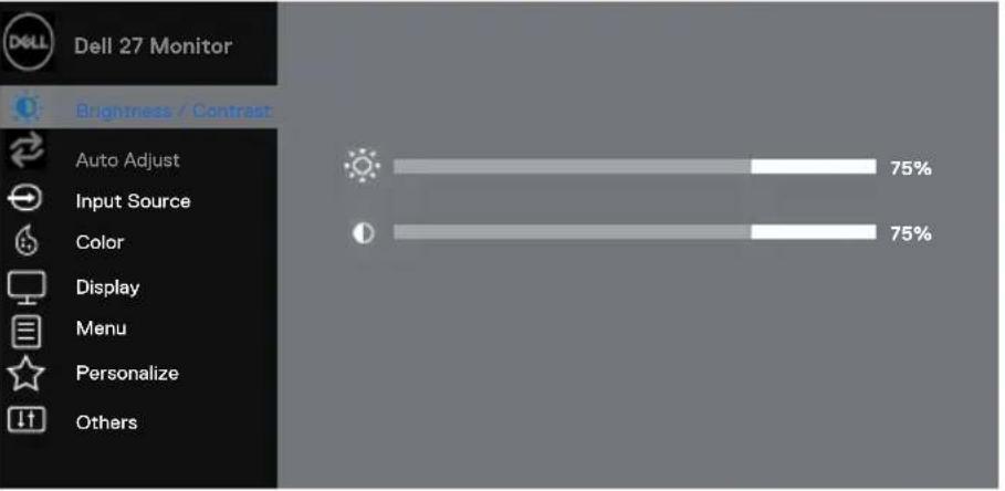 DELL SE2719H - Accessing the OSD menu - 13