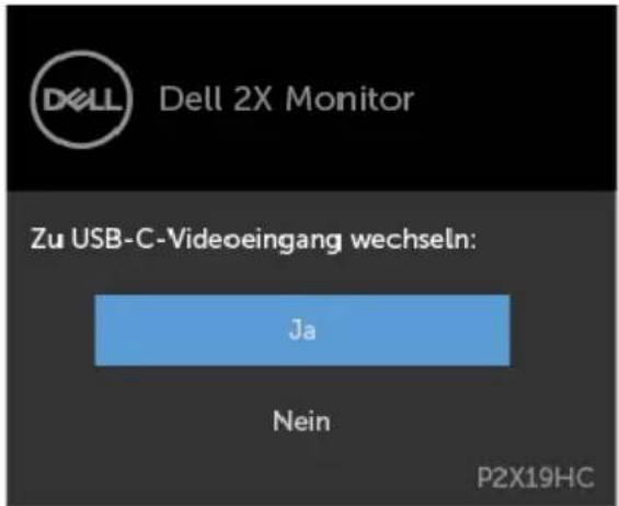 DELL P2719HC - OSD-Warnmeldungen - 11