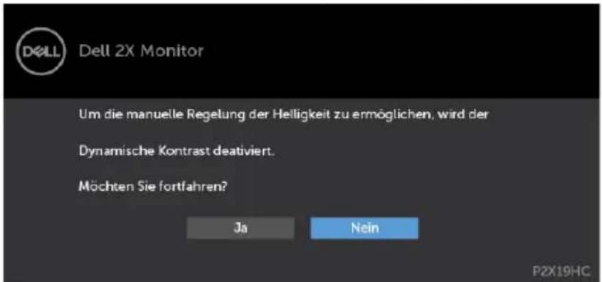 DELL P2719HC - OSD-Warnmeldungen - 1