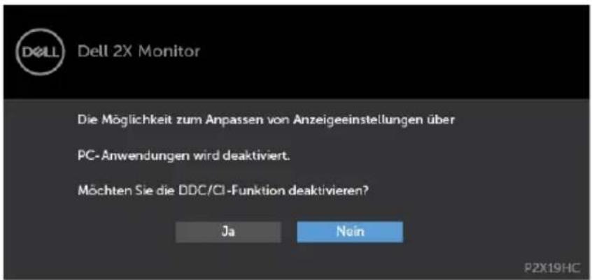 DELL P2719HC - OSD-Warnmeldungen - 3