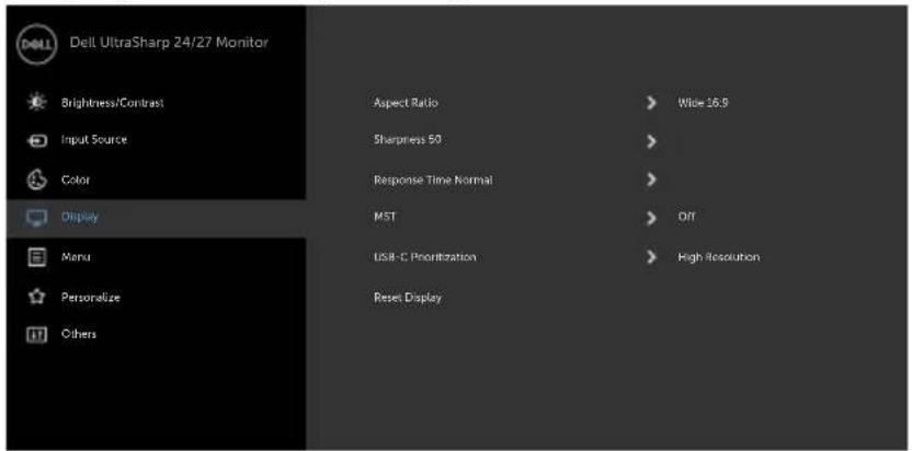DELL UltraSharp U2719DC - Submenus - 2