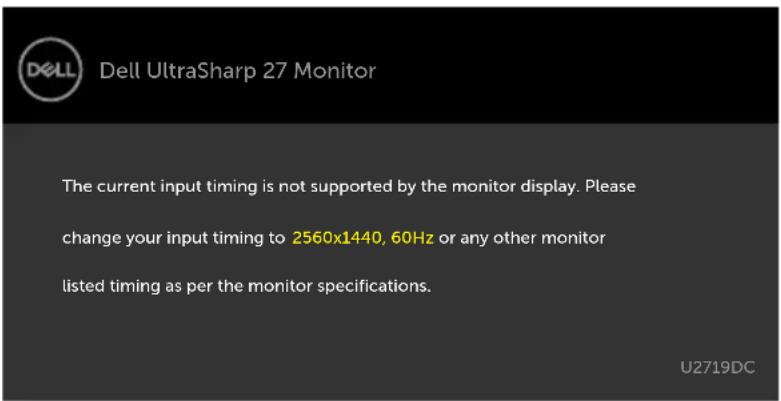 DELL UltraSharp U2719DC - OSD Warning Messages - 2