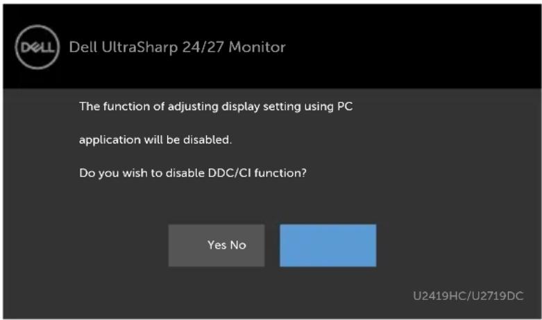 DELL UltraSharp U2719DC - OSD Warning Messages - 3