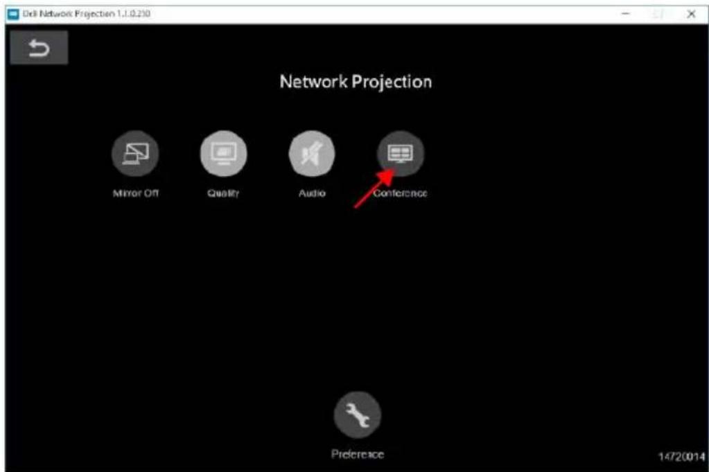 Dell Network Projection 1.1.0.210 Network Projection Mirror Off Quality Audio Conference Preference 14720014