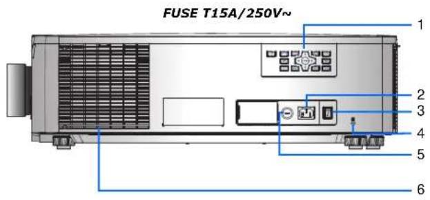 Christie D16WU-HS - Left view - 1