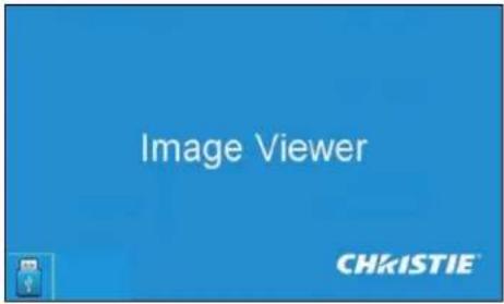 Christie D16WU-HS - USB Flash Device Detection screen - 1