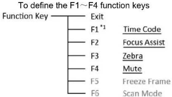 SWIT S-1073H - Function key - 1