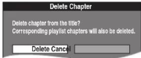 PANASONIC DMR-ES46 - ▶ Delete Chapter - 1
