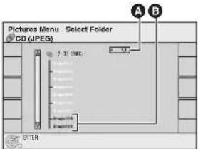 Pictures Menu Select Folder CD (JPEG) A B 7.02 KB B -1.3 C D 9/18