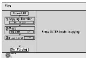 PANASONIC DMR-ES46 - When "Time Limit" is set to "On" in Step 5 above: - 1