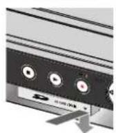 PANASONIC DMR-ES46 - Opening the cover Inserting the card Removing the card Closing the cover - 1