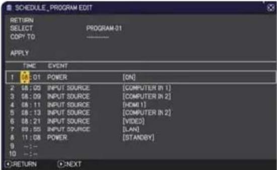 HITACHI CP-EW4051WN - OPTION menu - 8