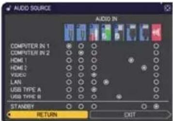 HITACHI CP-EW4051WN - AUDIO menu - 2
