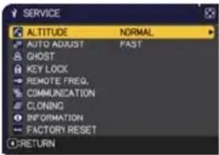 HITACHI CP-EW4051WN - OPTION menu - 9