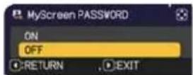 HITACHI CP-EW4051WN - Turning on the MyScreen PASSWORD - 1