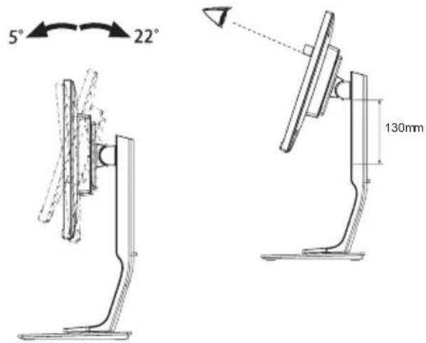 IIYAMA ProLite XU2292HS-B1 - AUSTRICHTUNG DER HÖHE UND DES BETRACHTUNGSWINKELS : ProLite XUB2294HSU / ProLite XUB2294HS / ProLite XUB2292HS - 1