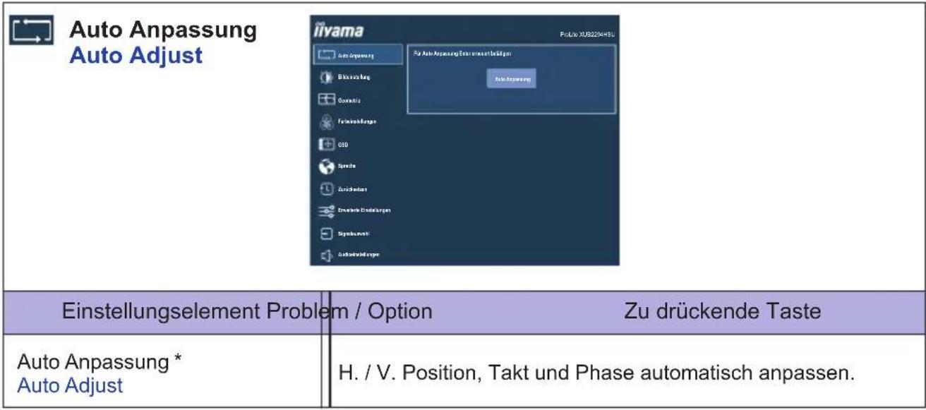 IIYAMA ProLite XU2292HS-B1 - MENÜINHALT EINSTELLEN - 1