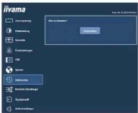 IIYAMA ProLite XU2292HS-B1 - Zurücksetzen Recall - 1