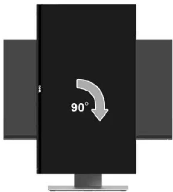 DELL S2417DG - Rotating the Monitor - 2