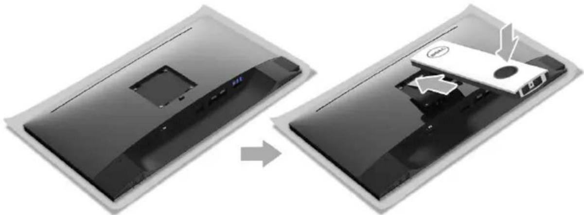 DELL S2417DG - Attaching the Stand - 3