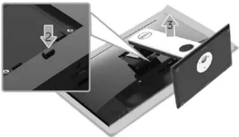 DELL S2417DG - Removing the Monitor Stand - 3