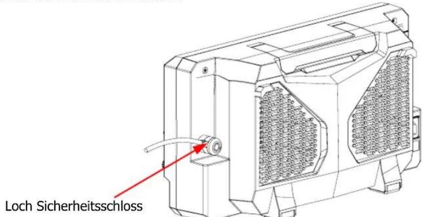 Rigol MSO5102 - Verwendung des Sicherheitsschloss - 1
