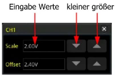 Rigol MSO5102 - Vertikalskalierung - 1