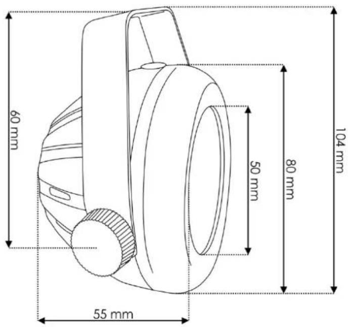 60 mm 50 mm 80 mm 104 mm 55 mm