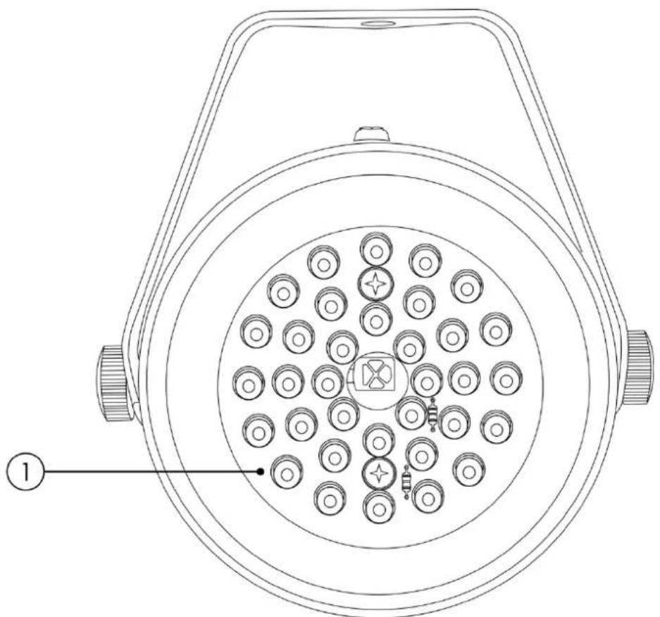 Showtec Bumper Strobe - Frontside - 1