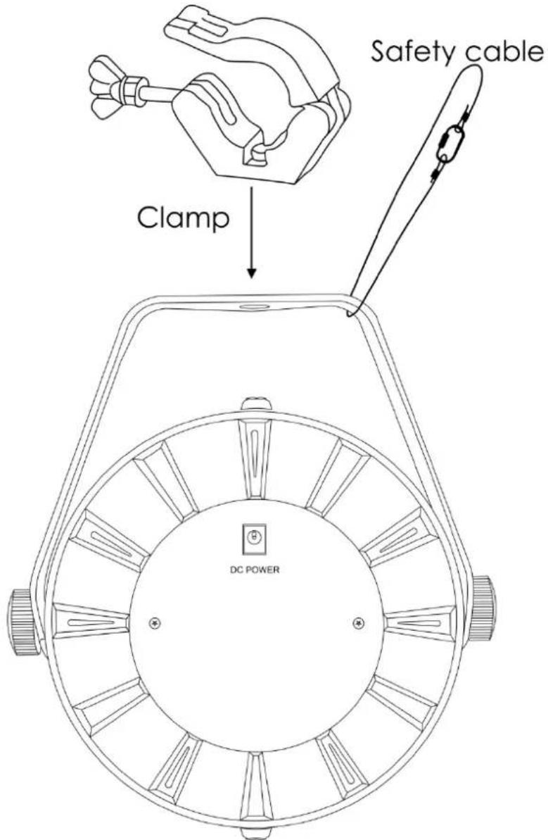 Safety cable Clamp DC POWER