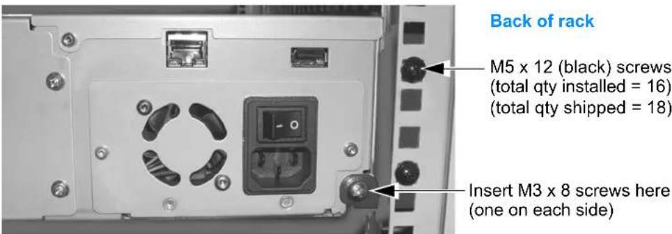 Tandberg Data 2450-LTO - ATTACHING THE LIBRARY TO THE RAILS - 5