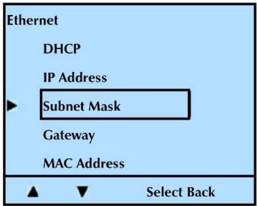 Tandberg Data 2450-LTO - Changing the Subnet Mask - 1