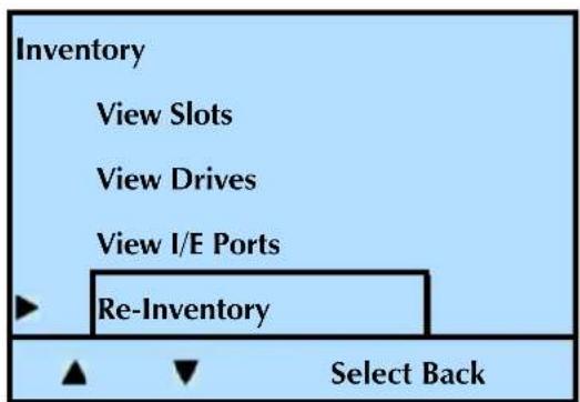 Tandberg Data 2450-LTO - ISSUING A RE-INVENTORY COMMAND TO THE LIBRARY - 2
