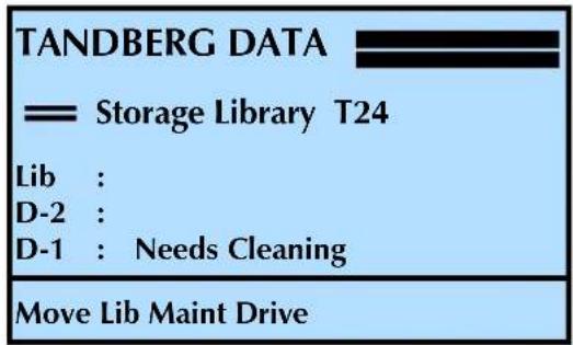 Tandberg Data 2450-LTO - CLEANING THE TAPE DRIVE - 1