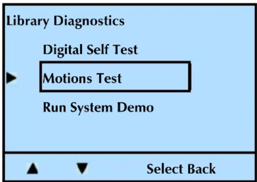 Tandberg Data 2450-LTO - PERFORMING A MOTION TEST - 3
