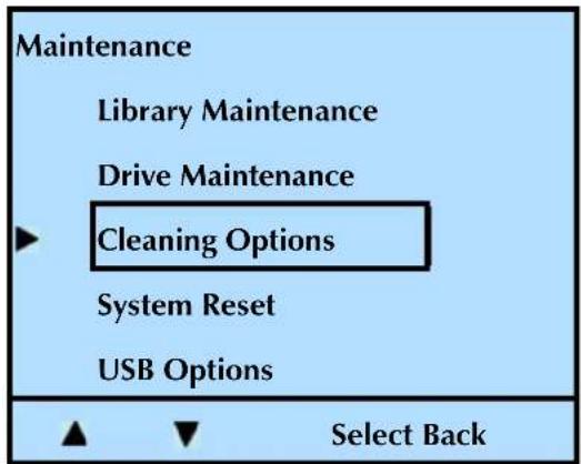 Tandberg Data 2450-LTO - Activating the Cleaning Cartridge Cell - 1