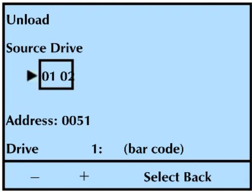 Tandberg Data 2450-LTO - UNLOADING A CARTRIDGE FROM A TAPE DRIVE - 2