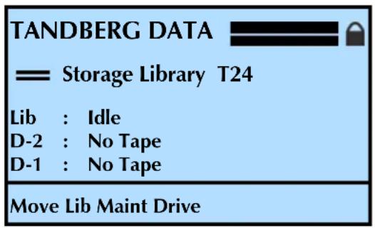 Tandberg Data 2450-LTO - Setting up an operator panel password - 6