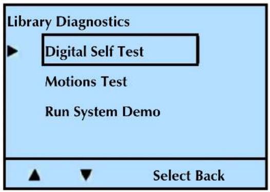 Tandberg Data 2450-LTO - PERFORMING A DIGITAL SELF TEST - 3