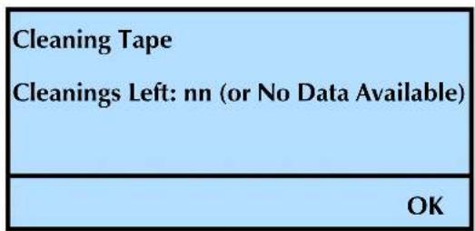 Tandberg Data 2450-LTO - CHECK THE CLEANING CARTRIDGE STATUS - 3