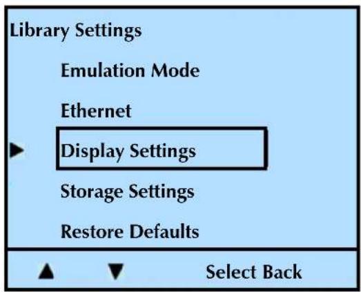 Tandberg Data 2450-LTO - Changing the Contrast - 2