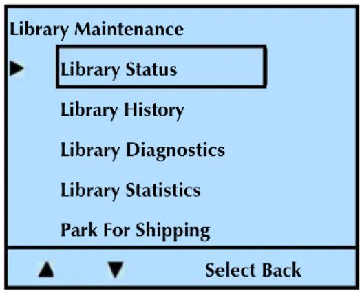 Tandberg Data StorageLibrary T24 - VIEWING LIBRARY STATUS - 2