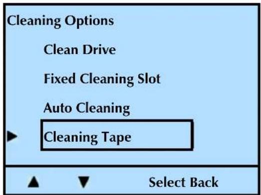 Tandberg Data StorageLibrary T24 - CHECK THE CLEANING CARTRIDGE STATUS - 2