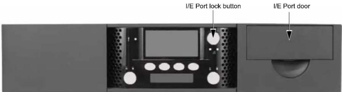 Tandberg Data StorageLibrary T24 - LOADING CARTRIDGES INTO THE I/E PORT - 1