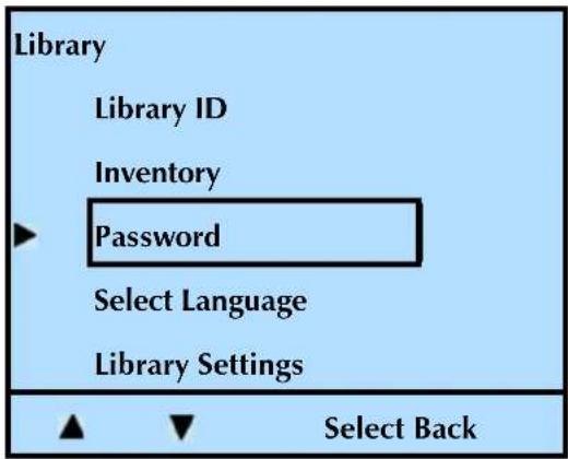 Tandberg Data StorageLibrary T24 - Disabling the operator panel password - 1