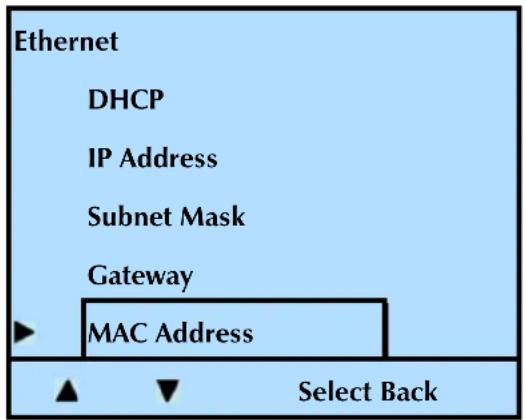 Tandberg Data StorageLibrary T24 - Viewing the MAC Address - 1