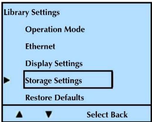 Tandberg Data StorageLibrary T24 - VIEWING LIBRARY SETTINGS - 2